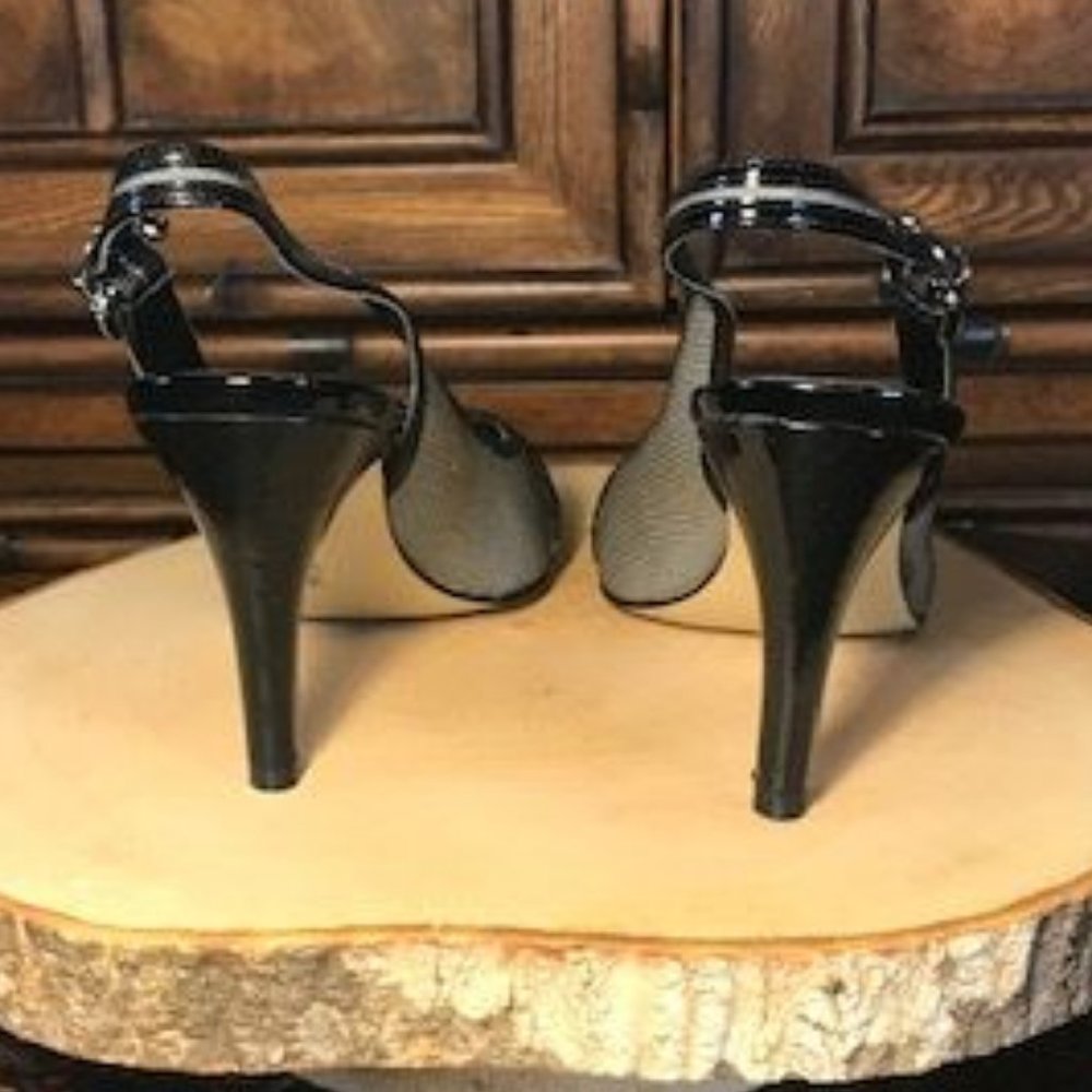 Anne Klein Micro Check Signature Open Toe Slings - image 8